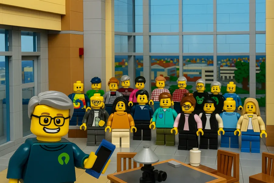 lego people at a tech camp